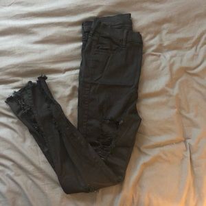 Fashion nova ripped black jeans